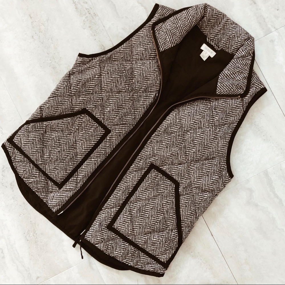 J. Crew Herringbone Vest